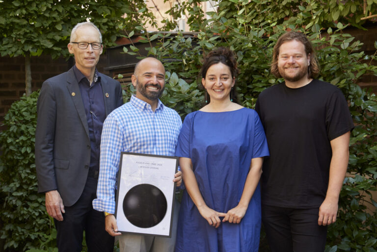 C40 Food Systems winner of the Food Planet Prize 2024 with co-chairs Johan Rockström and Magnus Nilsson_by Eric Olsson